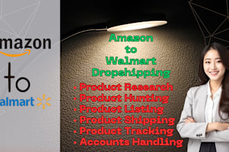 manage walmart to amazon dropshipping accounts