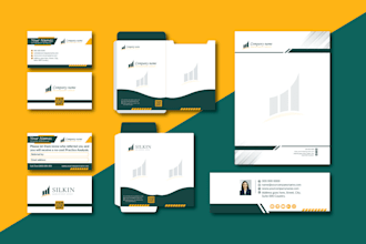design business card, letterhead, and stationery all items
