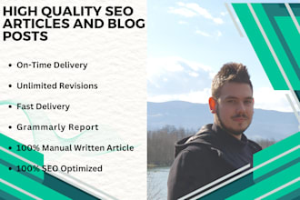 write high quality SEO articles and blog posts with images