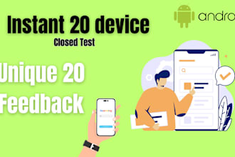 provide 20 testers for 14 days to your android app