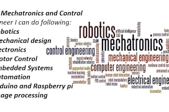 do mechanical, mechatronics, robotics and control engineering tasks