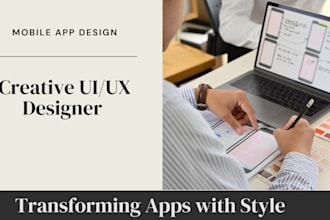 be your mobile app UI UX designer using figma