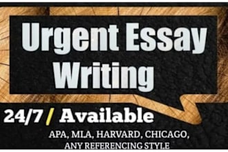 write urgent apa, mla, havard essays, research and case studies in 10 hours