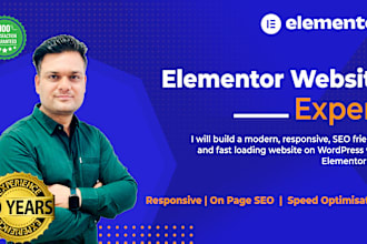 build wordpress website with elementor pro