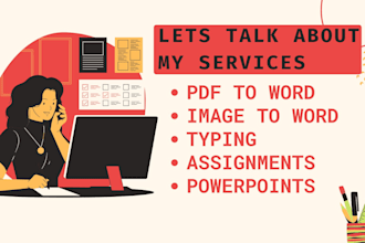 do assignments, pdf to word, image to word, copy paste, typing with accuracy