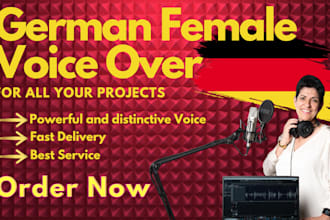 record a female german voice over