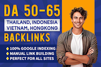 create thailand hong kong veitnam indonesia  korean SEO dofollow backlinks