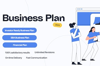 write investor ready business plan and financial plan