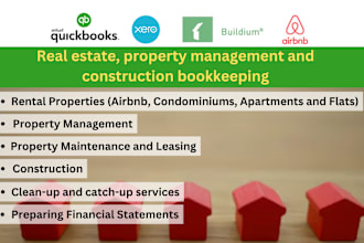 do real estate, property management, and construction bookkeeping in quickbooks