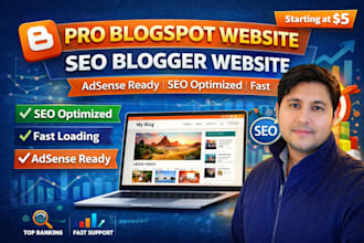 create professional blogspot website on blogger