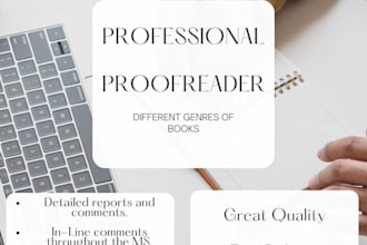 professionally proofread your manuscript