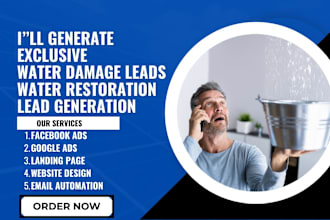 generate water damage leads water restoration leads water filtration leads