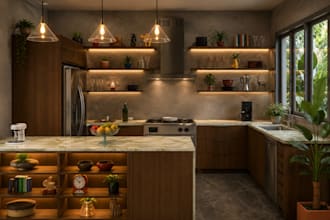 design a professional custom kitchen