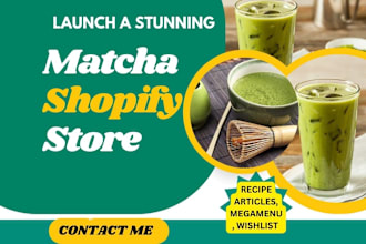 develop stunning matcha shopify store matcha website with klaviyo