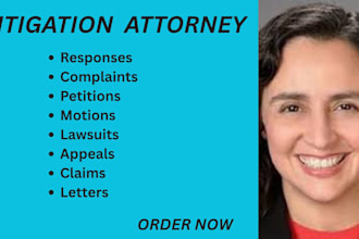 be your civil litigation lawyer and help you write pleadings, lawsuits, motions