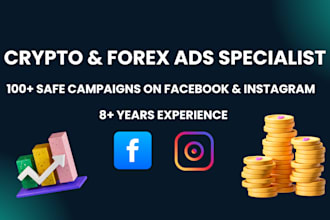 promote crypto forex tokens via facebook and instagram ads safely