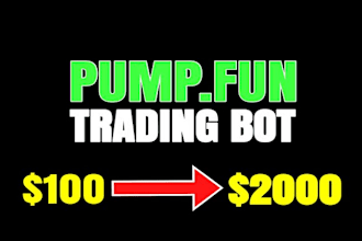 develop pump fun bot, market making bot, solana volume bot,