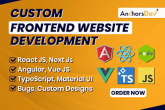 develop front end web developer using HTML,CSS, react js react native wordpress