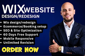 build wix website, wix website redesign, wix website design and redesign, wix