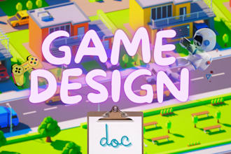 write organized game design documentation for you