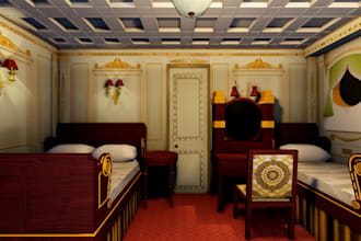 do a roblox map for you, interior and exterior, lights