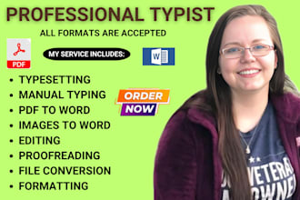 do typing job retype scanned documents pdf to word fast typist