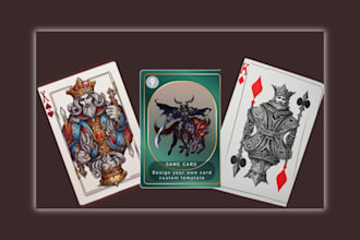 card game art board game card game design 3d box mockup poker card illustration