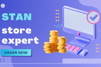 set up your stan store instagram and  upload product design, pensight expert