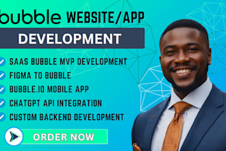 develop bubble website saas bubble mvp saas CRM api app figma to bubble pwa, spa