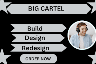 design and redesign eye catchy big cartel website connect domain with big cartel