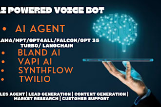 develop custom voice to speech ai chatgpt bland ai vapi synthflow ai phyton