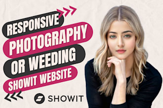 design or customize your photography, weeding, showit websites with blog and SEO
