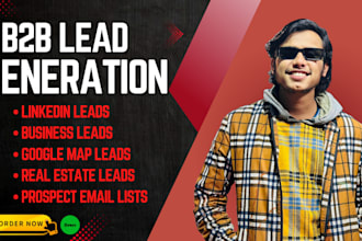 do b2b lead generation, find verified emails, google map lead and data scraping