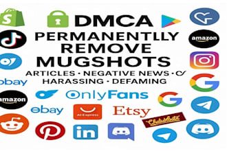 permanently remove copyright mugshots,news,article and negative links under dmca