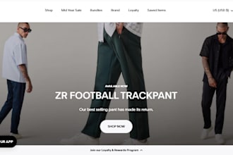 create clothing shopify store fashion website fashion ecommerce clothing website