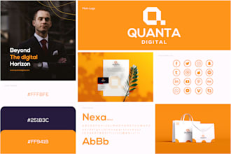 design a modern business logo brand identity and complete branding kit