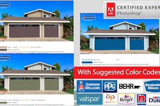 visualize exterior house paint color combinations with color codes