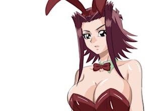 do custom anime illustrations comics and animations