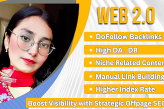 make manual web 2 0 high da DR backlinks