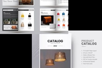 do an  attractive product catalogue,proposal catalogu design brochure,,magazine