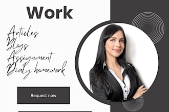 do  handwritten assignment and typing works