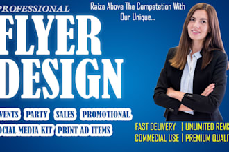 do sales, product, digital, brochure and catalog flyer designs