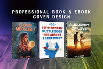 do outstanding book cover, ebook cover, kindle cover design