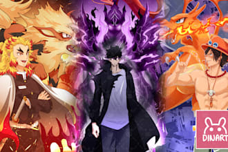 draw your character in catchy anime art style