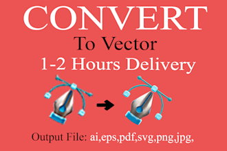 perfectly vector tracing, redraw logo, vectorize image