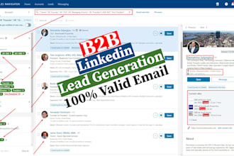 do b2b lead generation, linkedin lead generation, lead list, email list building