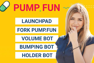 fork pumpfun pumpswap and build volume bumping holder bot and launchpad