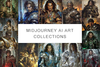 create unique nft collections, custom ai art with midjourney ai