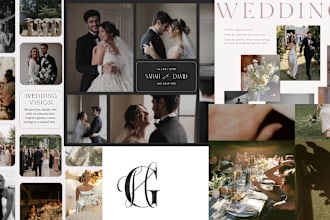 design a wedding photography moodboard blueprint for your photographer