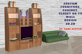 create modern closet, wardrobe, cabinet interior wood work